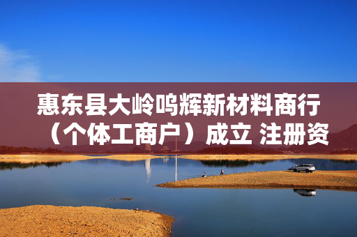 惠东县大岭呜辉新材料商行（个体工商户）成立 注册资本100万人民币