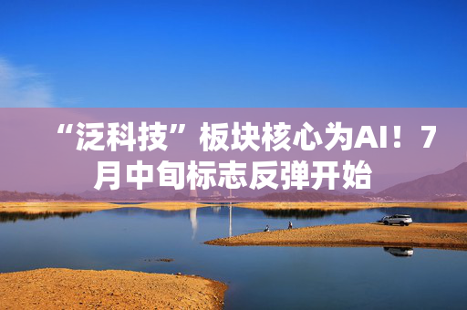 “泛科技”板块核心为AI！7月中旬标志反弹开始