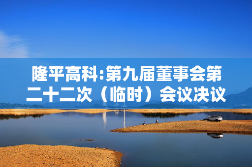隆平高科:第九届董事会第二十二次（临时）会议决议公告