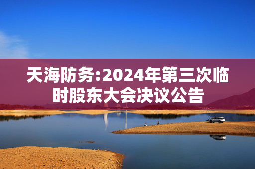 天海防务:2024年第三次临时股东大会决议公告