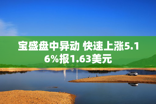 宝盛盘中异动 快速上涨5.16%报1.63美元